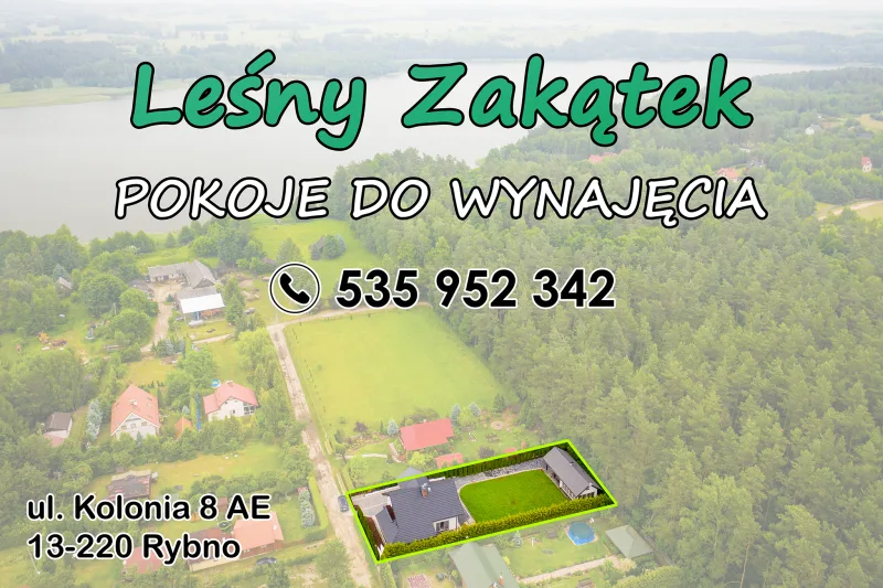 wizytówka domku z lotu ptaka